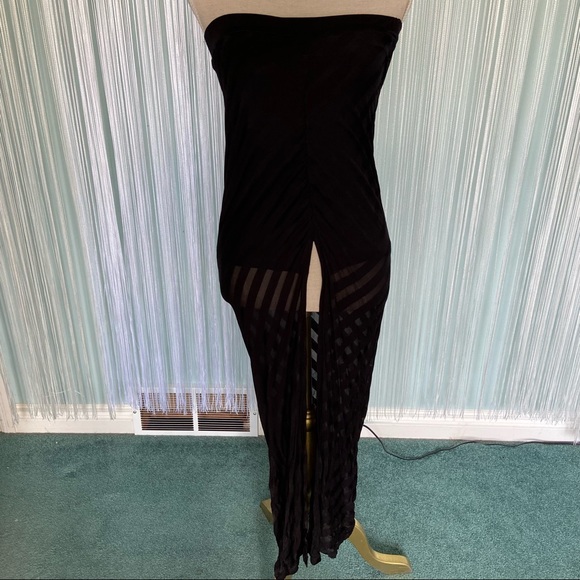 Bebe Sheer Striped Maxi Skirt NWT - Picture 12 of 16